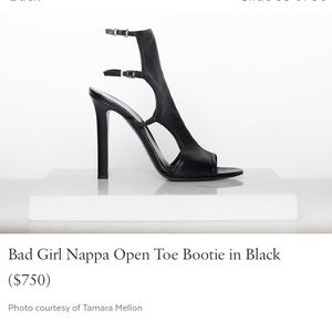 Tamara Mellon open toe bootie sandal